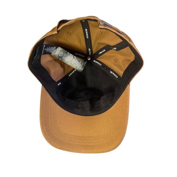 Vintage Coach Khaki Baseball Hat – Minimal Logo – Y2K Dad Cap - Picture 2 of 4